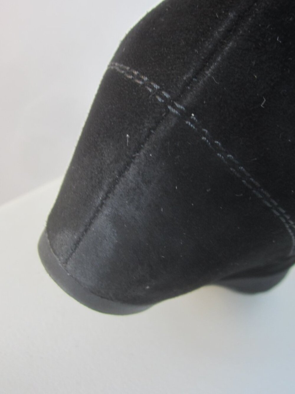 Paul Green Women 9.5 Black Suede Wedge Pumps Slip On Loafers Sparkle Austria - Picture 13 of 14